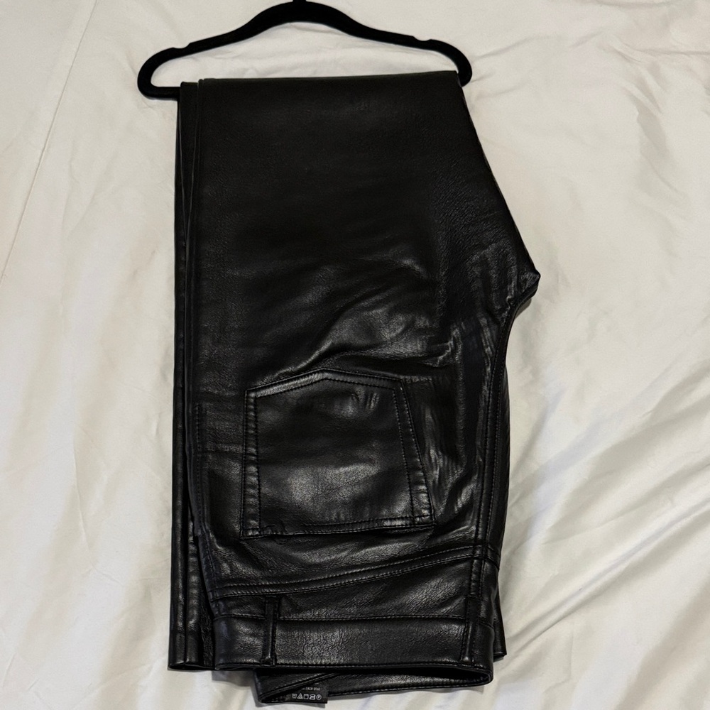 Wilfred Black Leather Pants